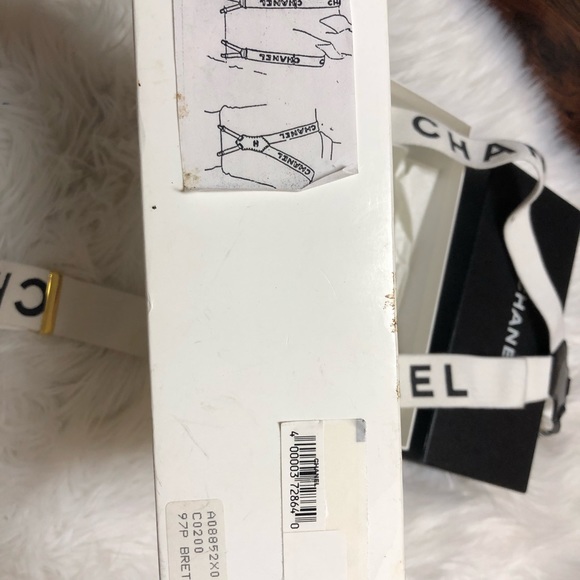 CHANEL SUSPENDERS WHITE/BLACK 🖤🤍 - Picture 7 of 7